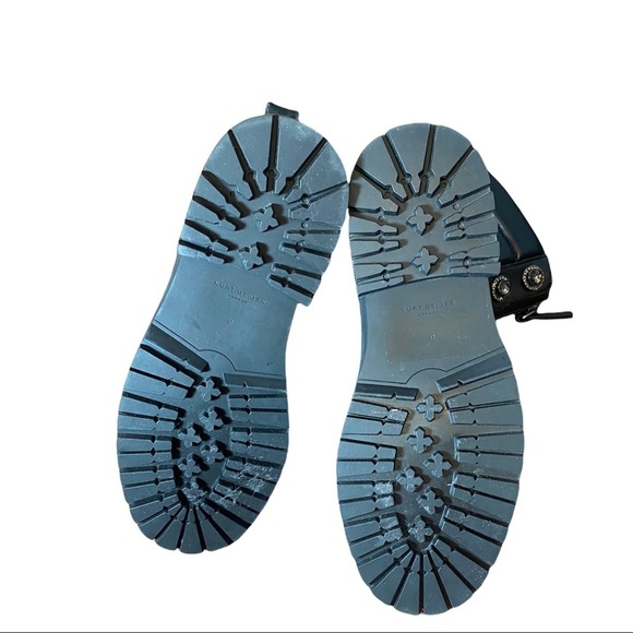 Kurt Geiger Black Ankle Boots with Silver Accents - Picture 3 of 6